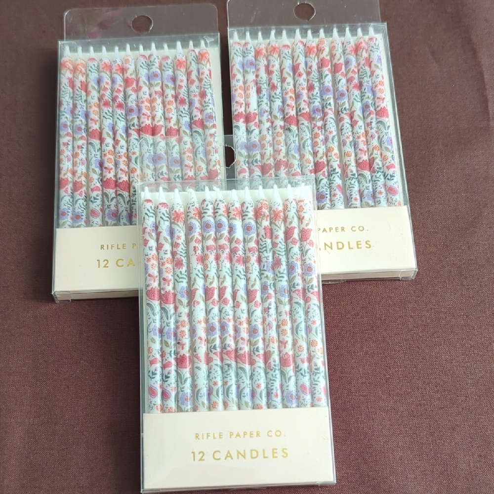Rifle Paper Co. Pastel Floral Cake Candles